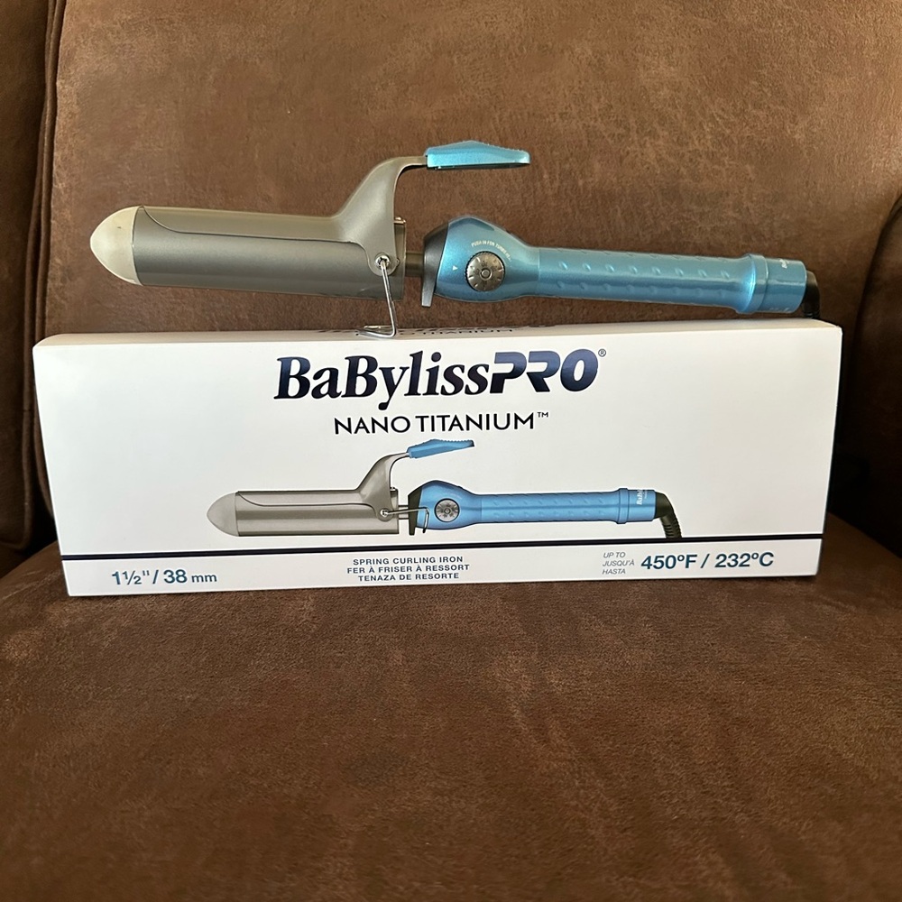 BabylissPRO Nano Titanium Sping Curling Iron